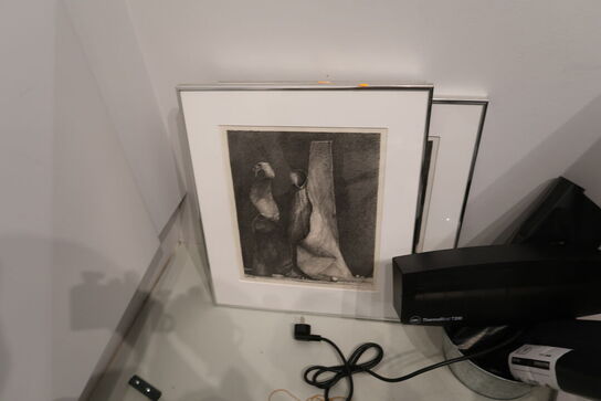 3 stk. litografier af RENE TANCULA