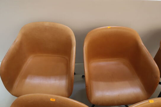 6 stk. mødestole MUUTO Fiber Chair Swivel