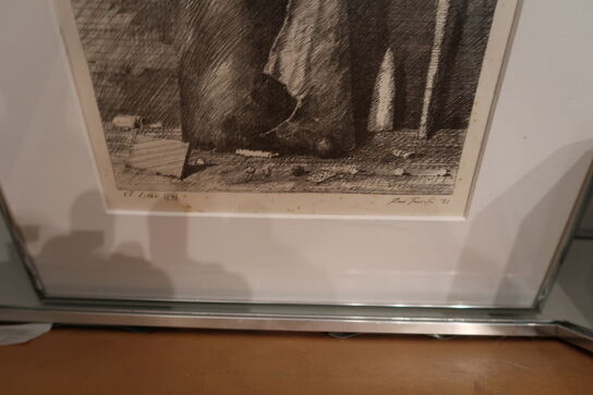 3 stk. litografier af RENE TANCULA