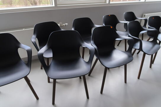 9 stk. mødestole VITRA HAL af Jasper Morrison