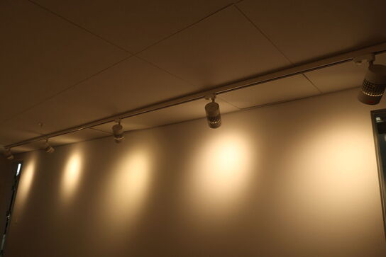 Skinne med 11 stk. LED-spots SUNFLUX 35W Track Light