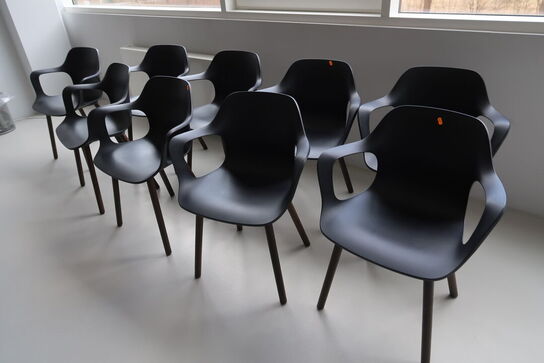9 stk. mødestole VITRA HAL af Jasper Morrison