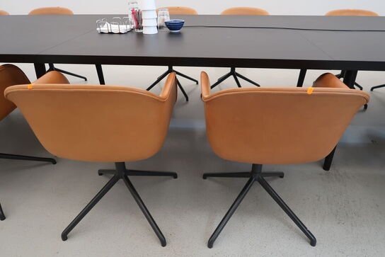 4 stk. mødestole MUUTO Fiber Chair Swivel