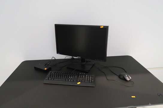 Computerskærm SAMSUNG S24E450, dockingstation LENOVO Thinkpad, tastatur, mus