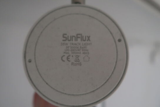 Skinne med 5 stk. LED-spots SUNFLUX 35W Track Light