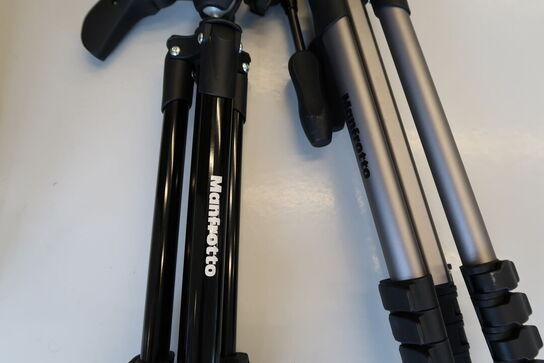 2 stk. kamerastativer MANFROTTO