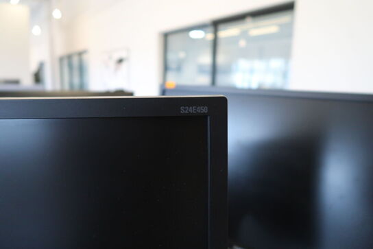 2 stk. computerskærme SAMSUNG S24E450, dockingstation LENOVO Thinkpad