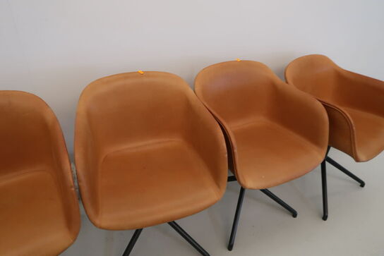 4 stk. mødestole MUUTO Fiber Chair Swivel