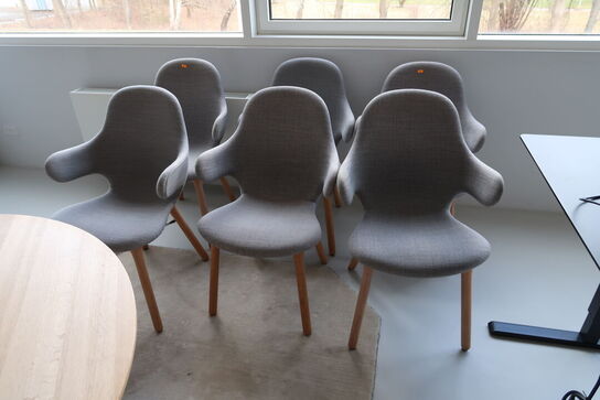 6 stk. mødestole &TRADITION Catch JH1