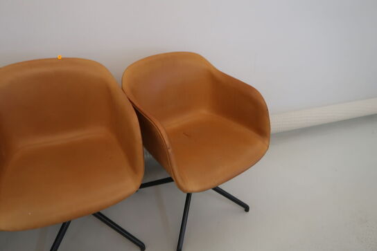 4 stk. mødestole MUUTO Fiber Chair Swivel