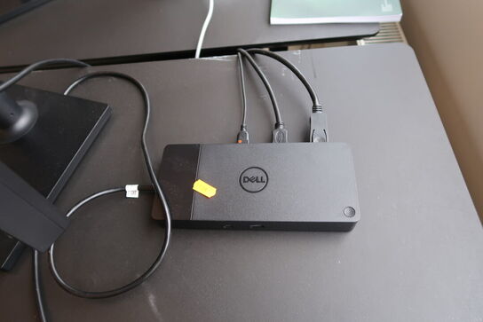 2 stk. computerskærme SAMSUNG S24E450, dockingstation DELL, tastatur, mus