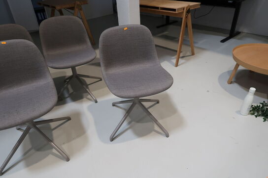 4 stk. spisebordsstole MUUTO Fiber Swivel