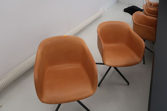 4 stk. mødestole MUUTO Fiber Chair Swivel