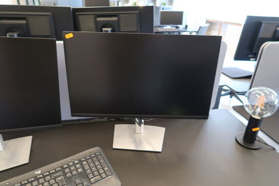 2 stk. computerskærme DELL P2422H, tastatur, mus