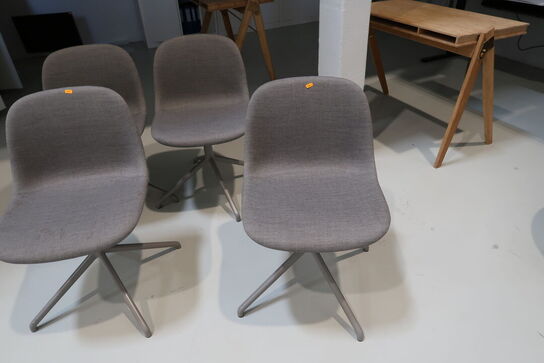 4 stk. spisebordsstole MUUTO Fiber Swivel
