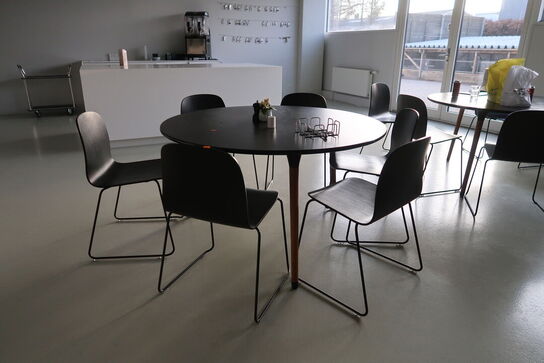 Mødebord med 6 stk. mødestole