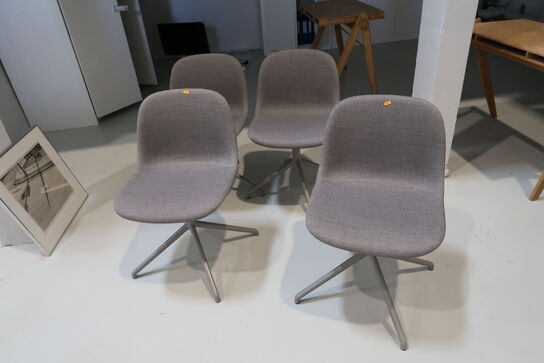 4 stk. spisebordsstole MUUTO Fiber Swivel