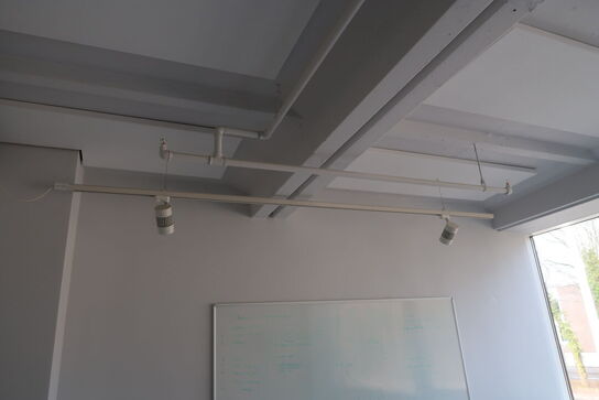 2 stk. skinner med 4 stk. LED-spots SUNFLUX 35W Track Light