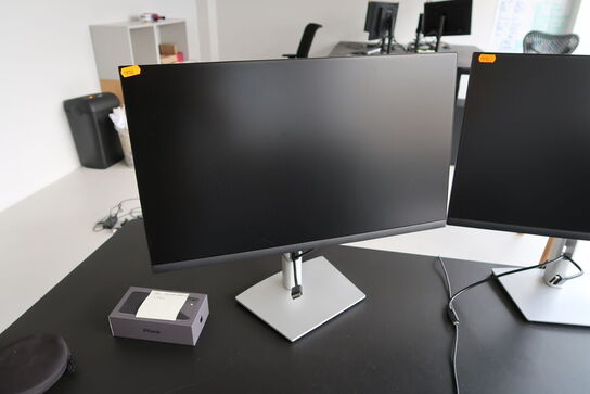 2 stk. computerskærme DELL P2422H, tastatur, rollermouse