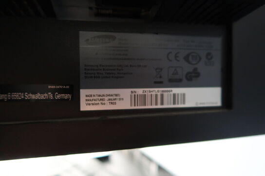 2 stk. computerskærme SAMSUNG S24E450, S23C450, dockingstation LENOVO Thinkpad, tastatur, mus