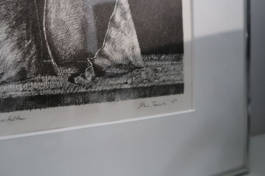 3 stk. litografier af RENE TANCULA