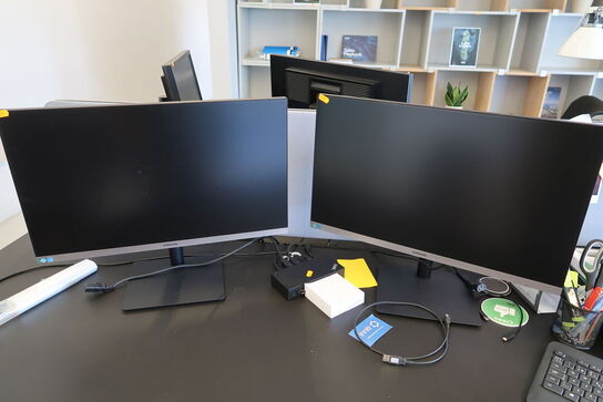 2 stk. computerskærme SAMSUNG S24R650FDU, dockingstation LENOVO Thinkpad, tastatur, mus