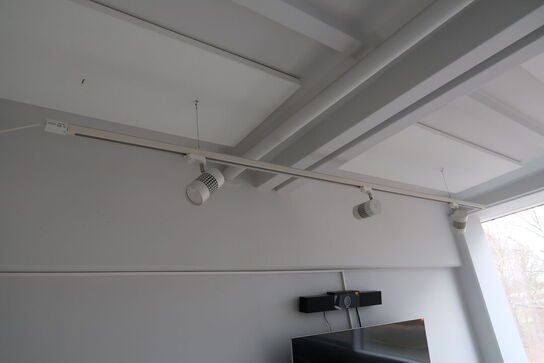 2 stk. skinner med 6 stk. LED-spots SUNFLUX 35W Track Light