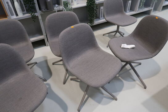 6 stk. mødestole MUUTO Fiber Swivel