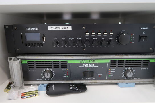 Forstærker SUBZERO ZA240, forstækrer ECLERE PAM 600
