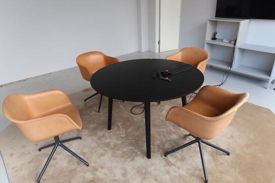 4 stk. mødestole MUUTO Fiber Chair Swivel