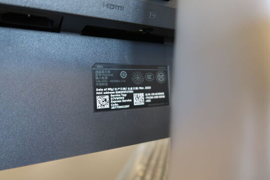 2 stk. computerskærme DELL P2422HE, dockingstation LENOVO Thinkpad, tastatur, mus