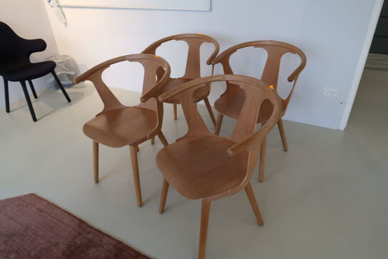 4 stk. mødestole &TRADITION In Between SK1 af Sami Kallio