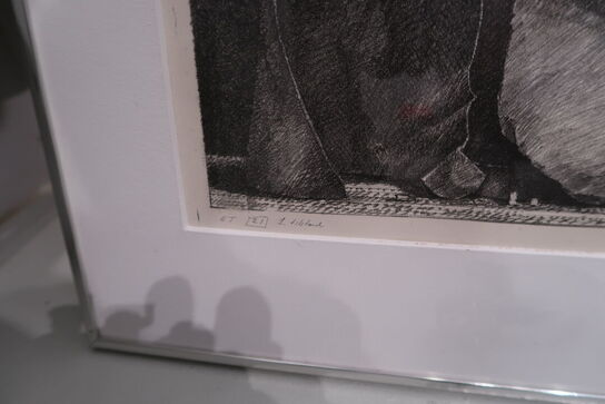 3 stk. litografier af RENE TANCULA