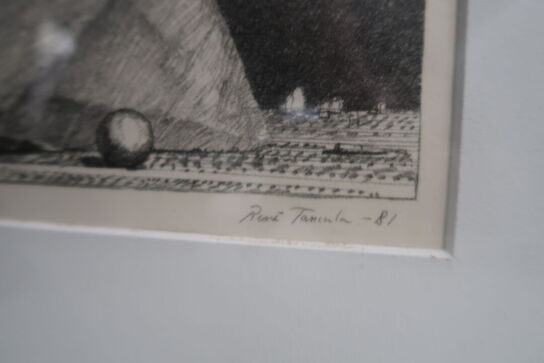 3 stk. litografier af RENE TANCULA