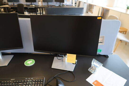 2 stk. computerskærme DELL, tastatur, mus