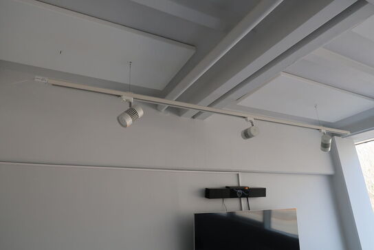 2 stk. skinner med 6 stk. LED-spots SUNFLUX 35W Track Light