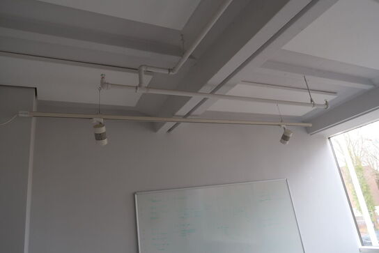 2 stk. skinner med 4 stk. LED-spots SUNFLUX 35W Track Light