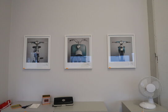 3 stk. indrammede plakater