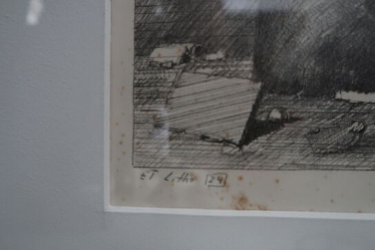 3 stk. litografier af RENE TANCULA