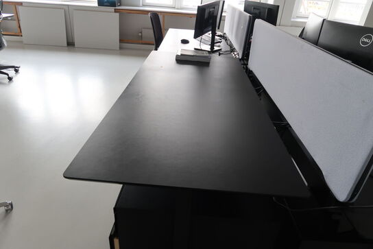 El. hæve/sænke skrivebord uden indhold med skuffemodul