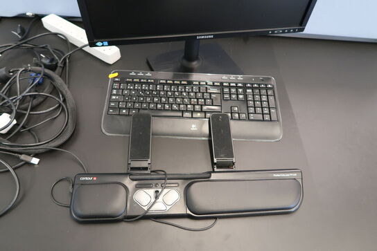 Computerskærm SAMSUNG S23C45, tastatur