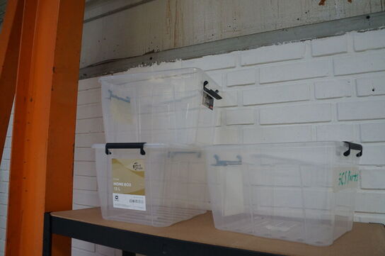 3 stk. reoler inkl rullebord