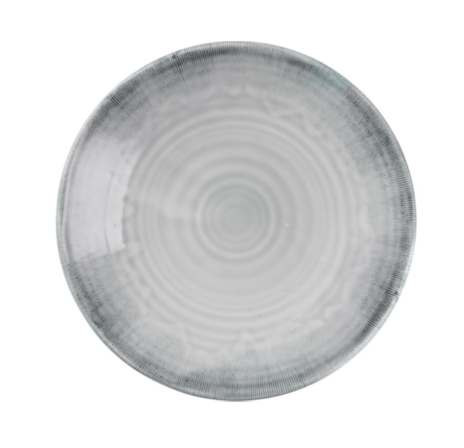 13 stk. Dudson Harvest Flux flad tallerken uden fane, grå, ø16,4 cm