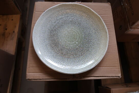 29 stk. Dudson Harvest Grain flad tallerken uden fane, grøn, ø23 cm