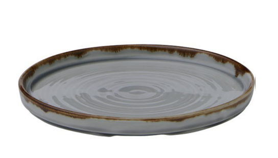 25 stk. Dudson Harvest flad tallerken uden fane, grå, ø21 cm