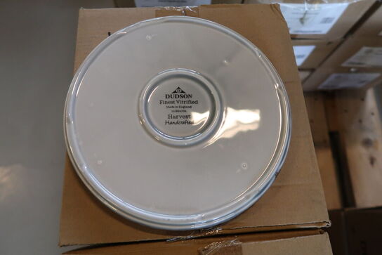 25 stk. Dudson Harvest flad tallerken uden fane, grå, ø21 cm