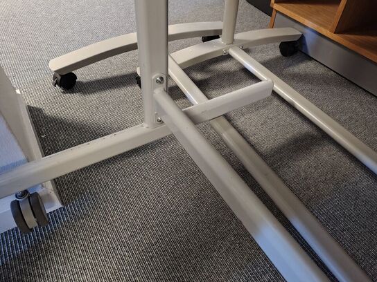 Tre whiteboards på stativ 