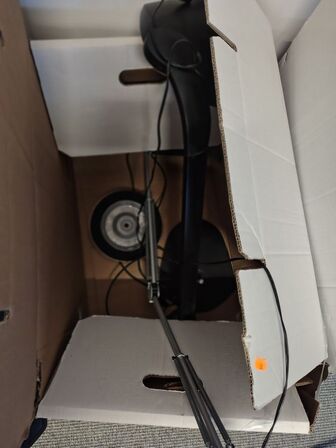 Fire kasser bordlamper, assorterede