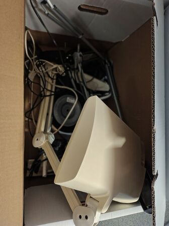 Fire kasser bordlamper, assorterede