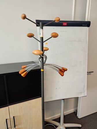 Stumtjener og whiteboard